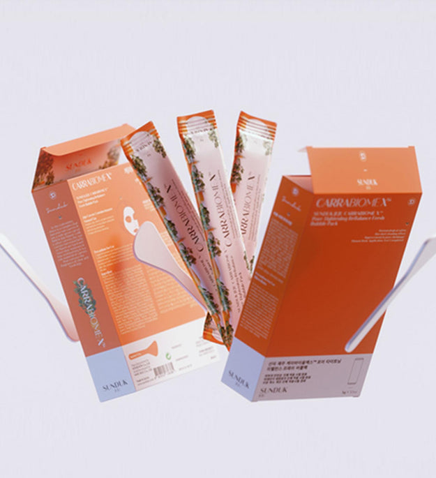 Seondeok Jeju Kerabiome X Carotte Bubble Pack Masque 4g
