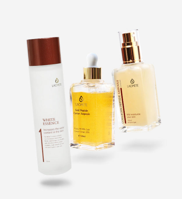 Laomette amélioration des rides soins des pores esthétique de base cosmétique ensemble de 3