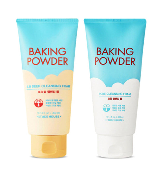Etude House Baking Powder BB Tiefenreinigungsschaum 300 ml + Porenreinigungsschaum 300 ml Set