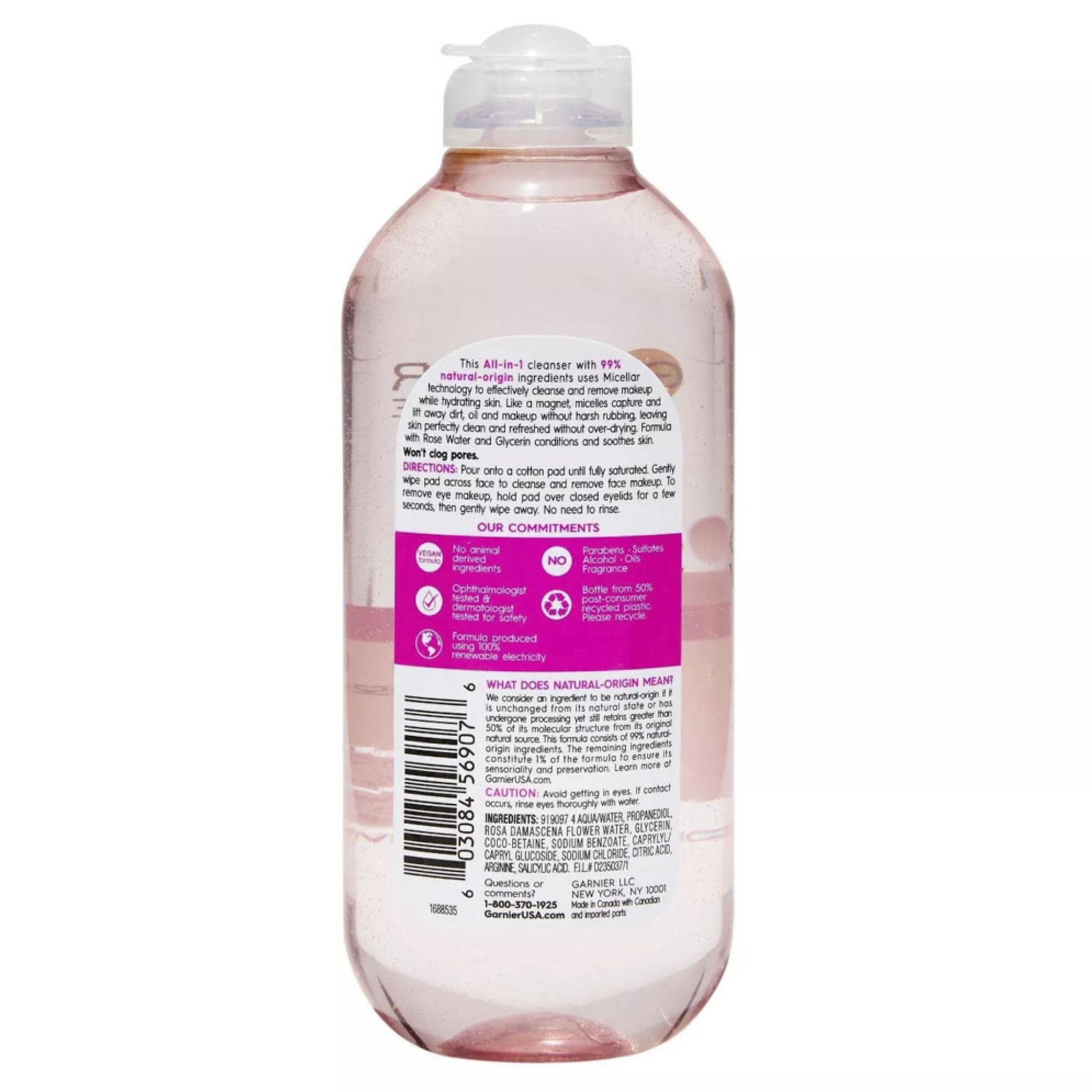 Garnier SkinActive Micellar Cleansing Rose Water + Glycerin