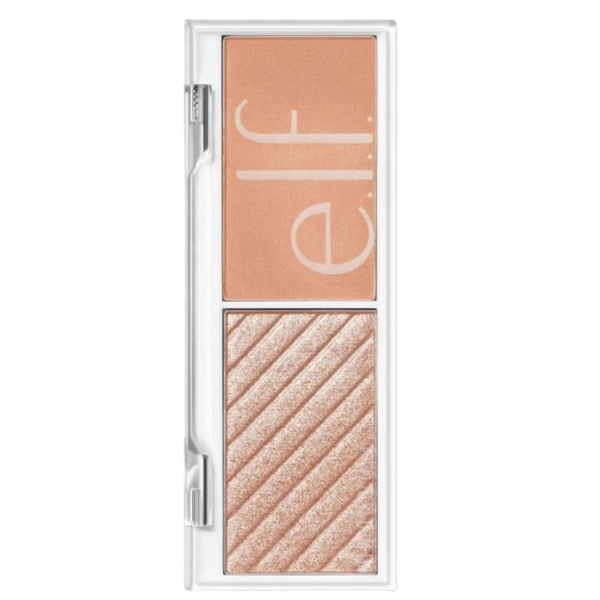 elf duo viso in formato mignon illuminante + blush 4.6g