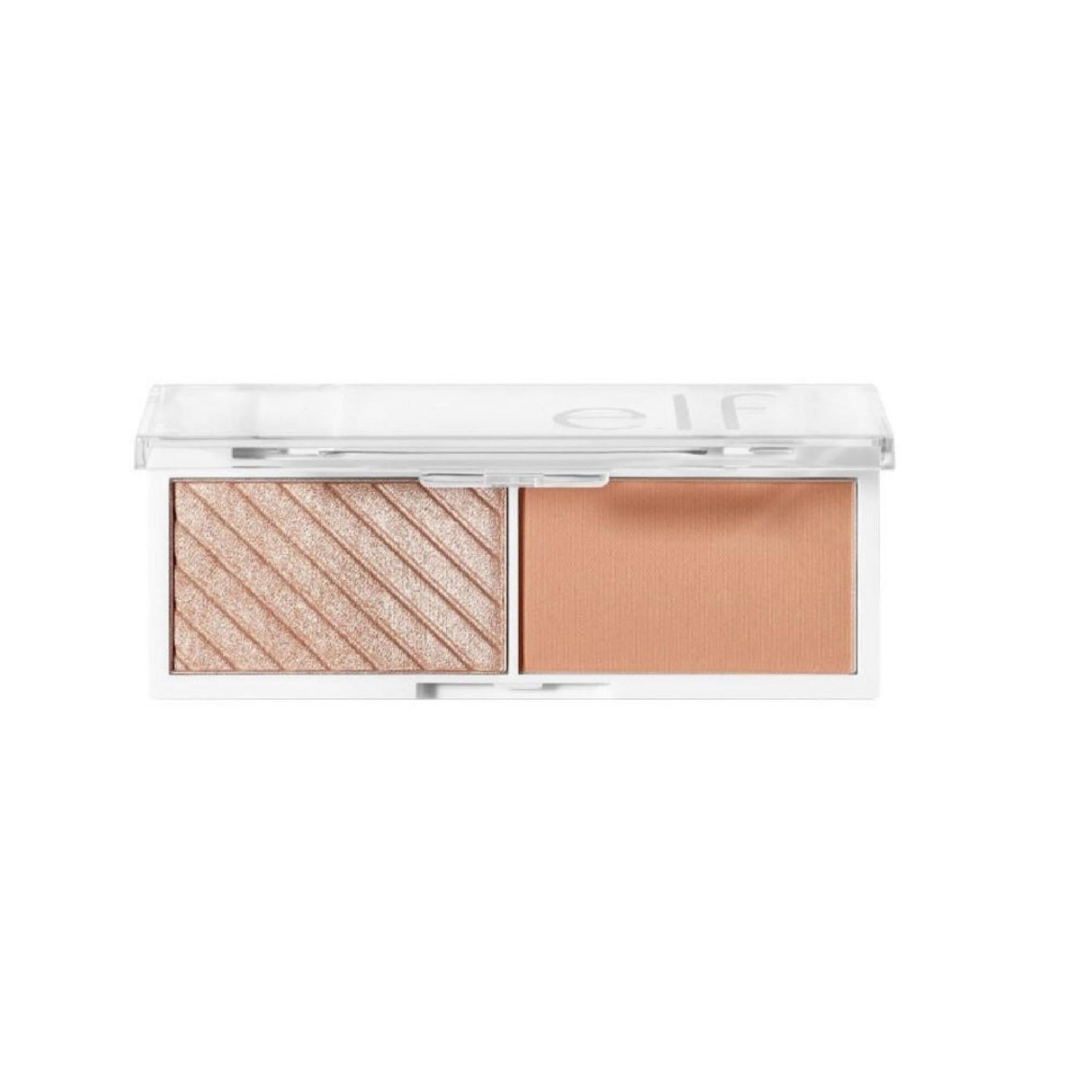 elf duo viso in formato mignon illuminante + blush 4.6g