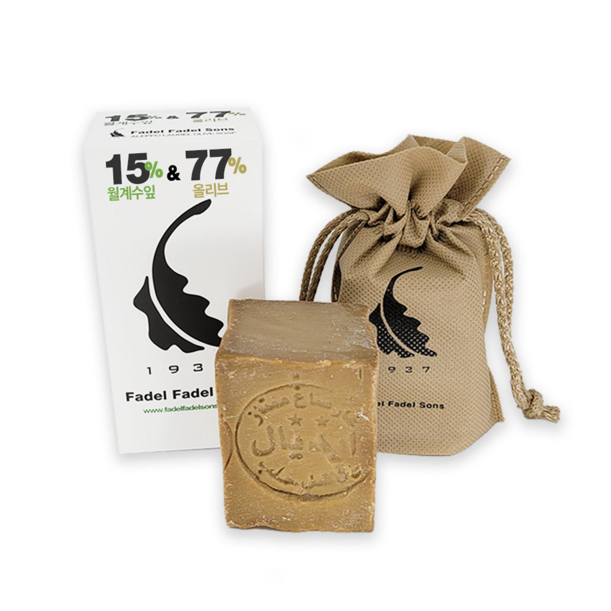 Оливковое мыло ручной работы Fadelpadelsons Aleppo для комбинированной кожи