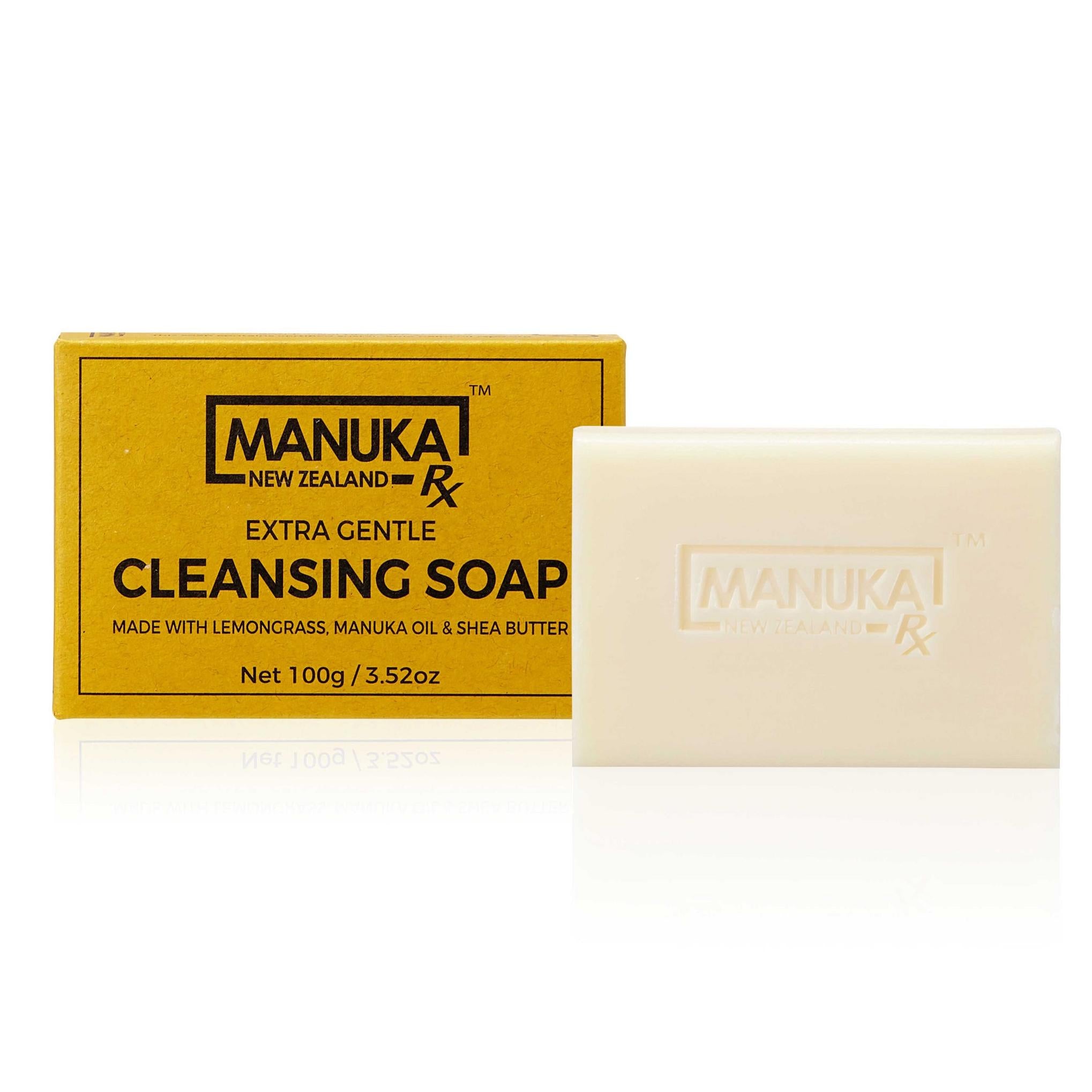 Мыло ManukaRx Extra Gentle очищающее желтое 73 x 26 x 50 мм