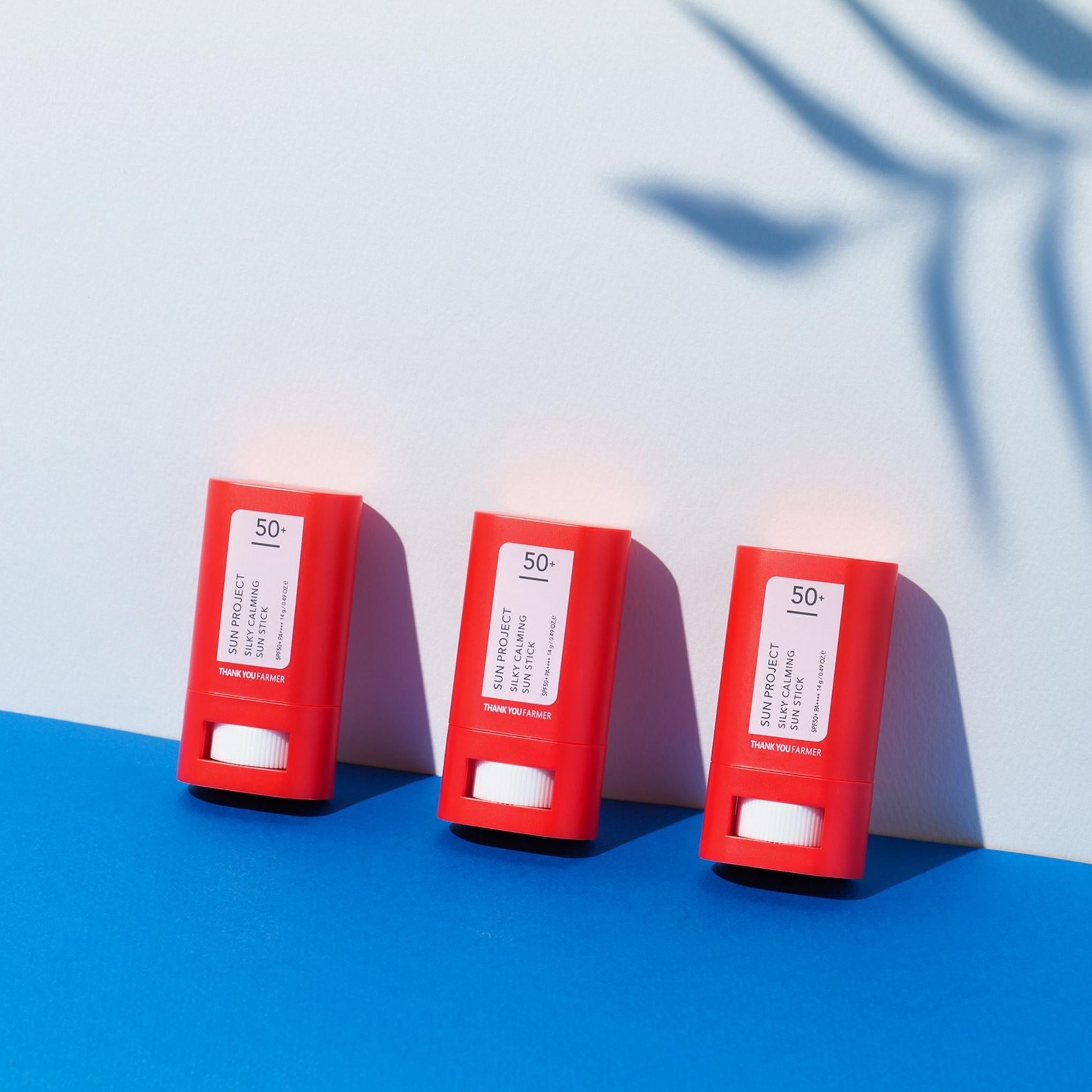 Спасибо Farmer Sun Project Шелковистый успокаивающий солнцезащитный стик SPF50+ PA++++