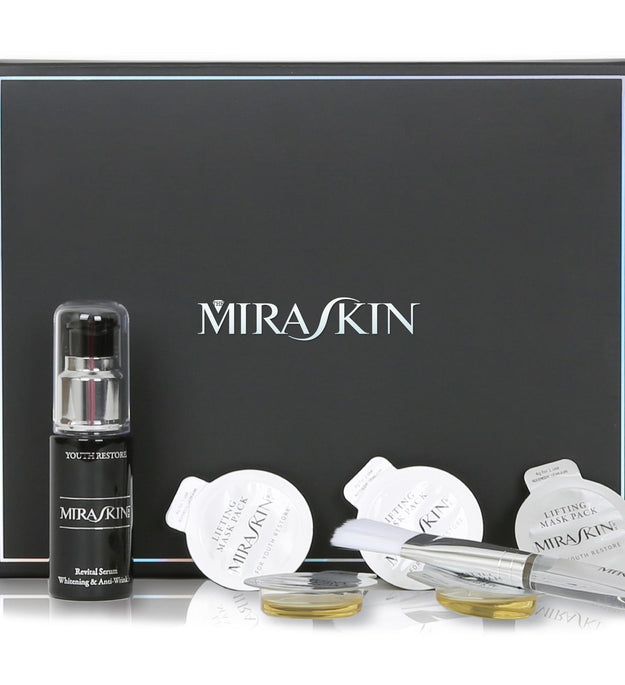 Miraskin RX Wash Off Lifting Mask Pack 12p + Revital Serum 30ml + Brush Set