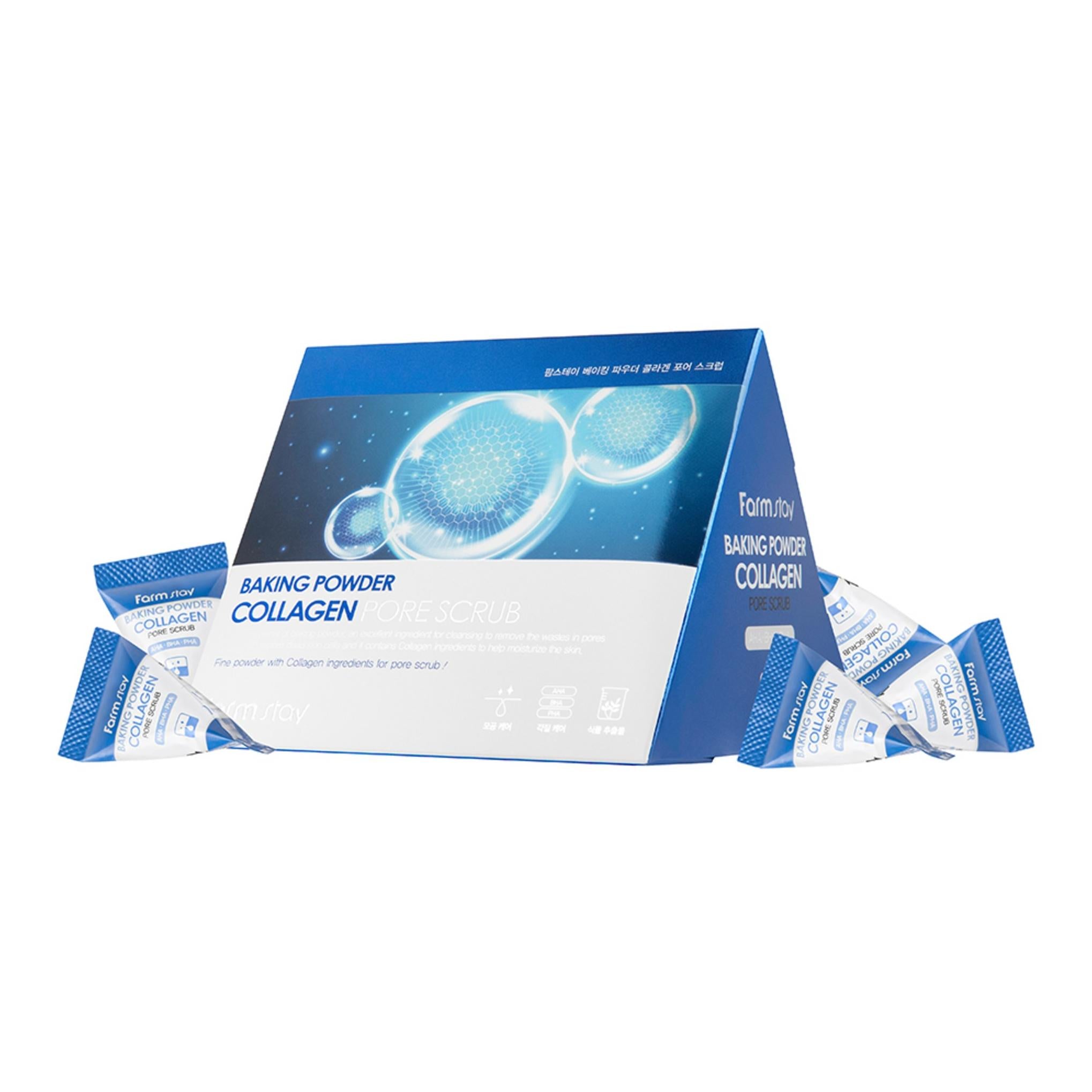 Farmstay Scrub per i pori al collagene e lievito in polvere