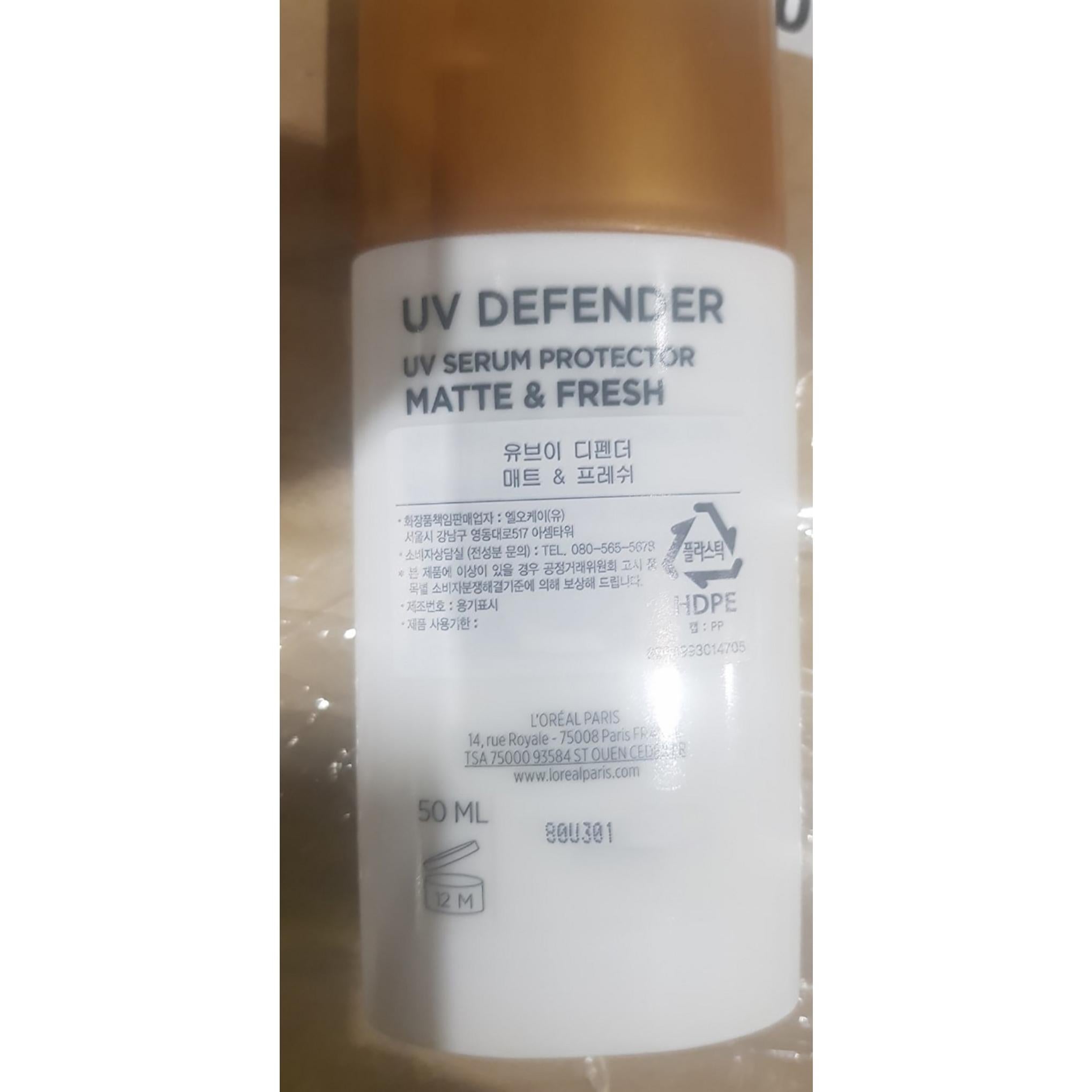 L'Oreal Paris UV Defender Matte and Fresh Sun Cream