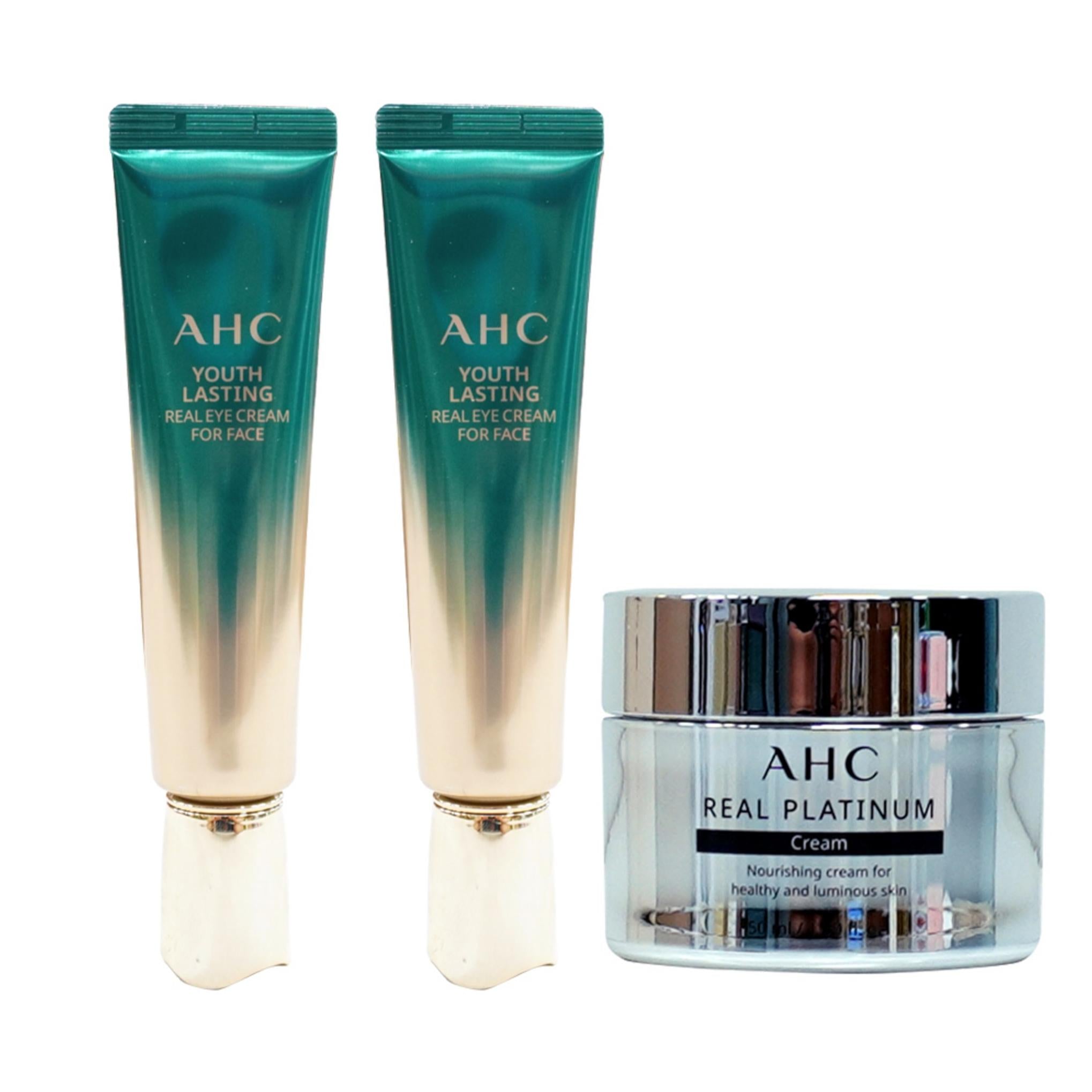 AHC Augencreme Saison 9 30 ml x 2 Stück + Real Platinum Cream 50 ml