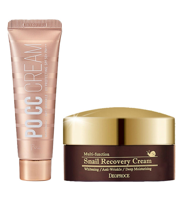 Pose Po CC Cream Mini Perfect No. 23 + Snail Recovery Cream Special Set