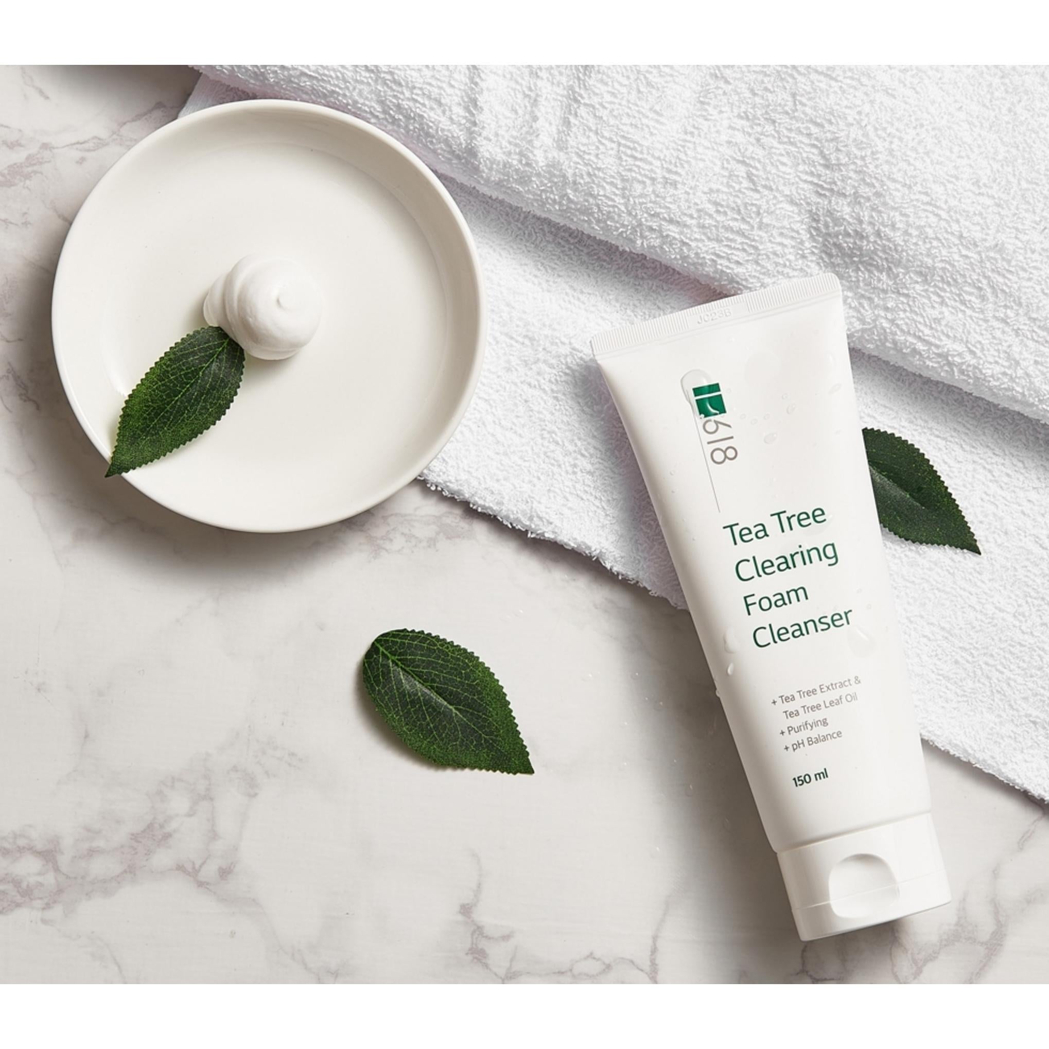 1618 Limpiador en espuma purificante con árbol de té