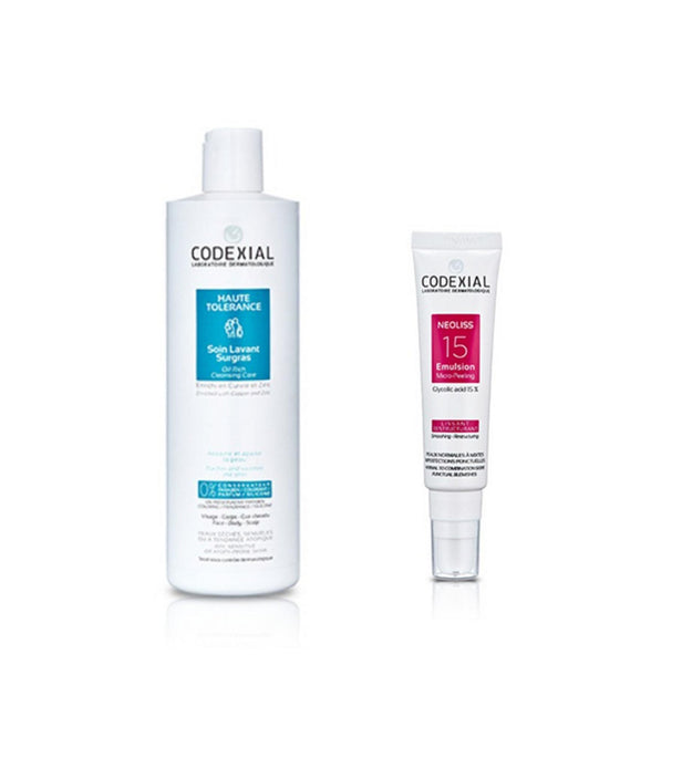 Codexial Cuidado Limpiador Rico en Aceite 400ml + Emulsión Neolis 15