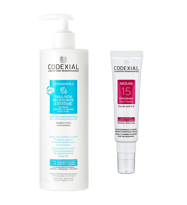 Codexial Extreme Emulsión Relipidizante 400ml + Neolis 15 Emulsión 30ml