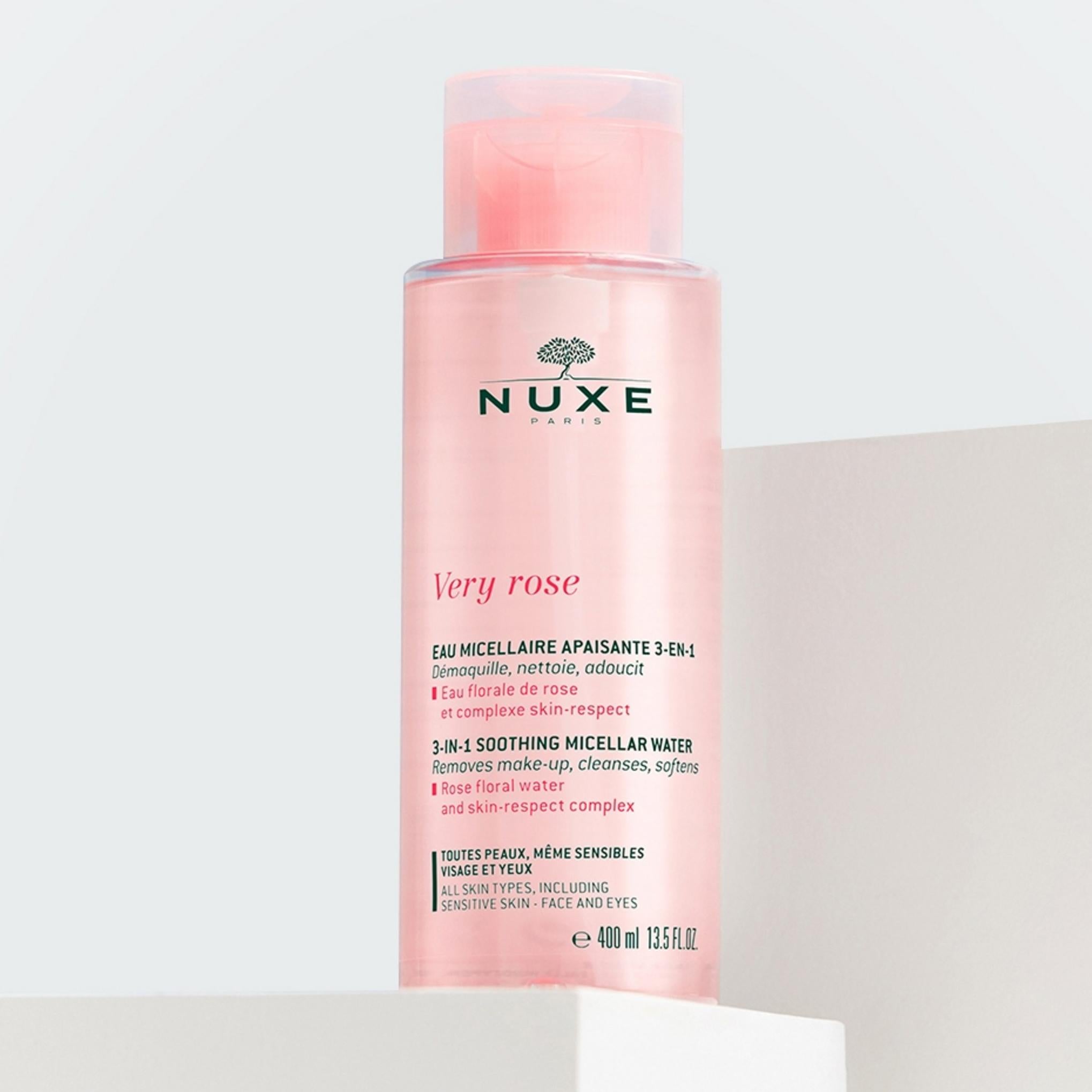 Agua micelar limpiadora Nuxe Berry Rose