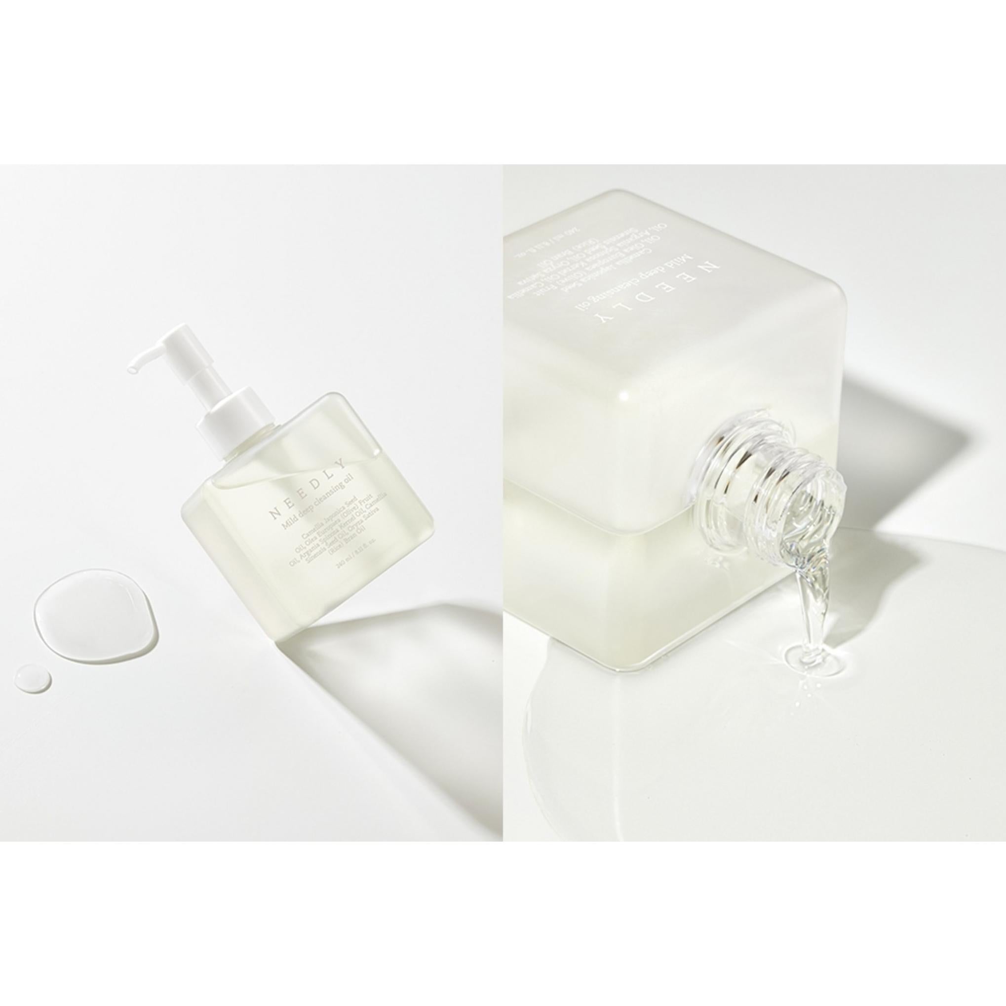 ニードリー マイルド ディープ クレンジング オイル 240ml + マイルド クレンジング ジェル 1.5ml x 5p + パンテノール ウォーター ジェル クリーム 1.5ml x 5p