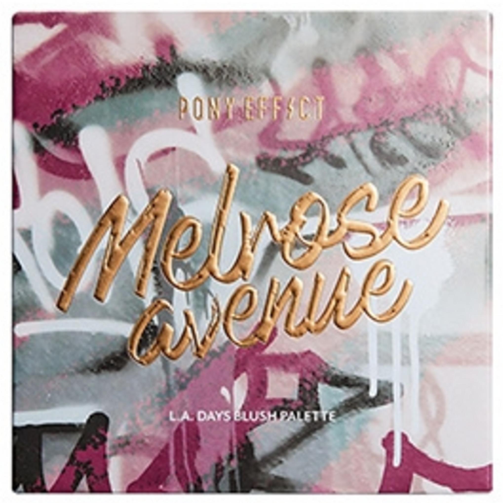 أحمر الخدود Pony Effect LA DAYS 02 Melrose Avenue + مجموعة فرشاة تظليل الخد