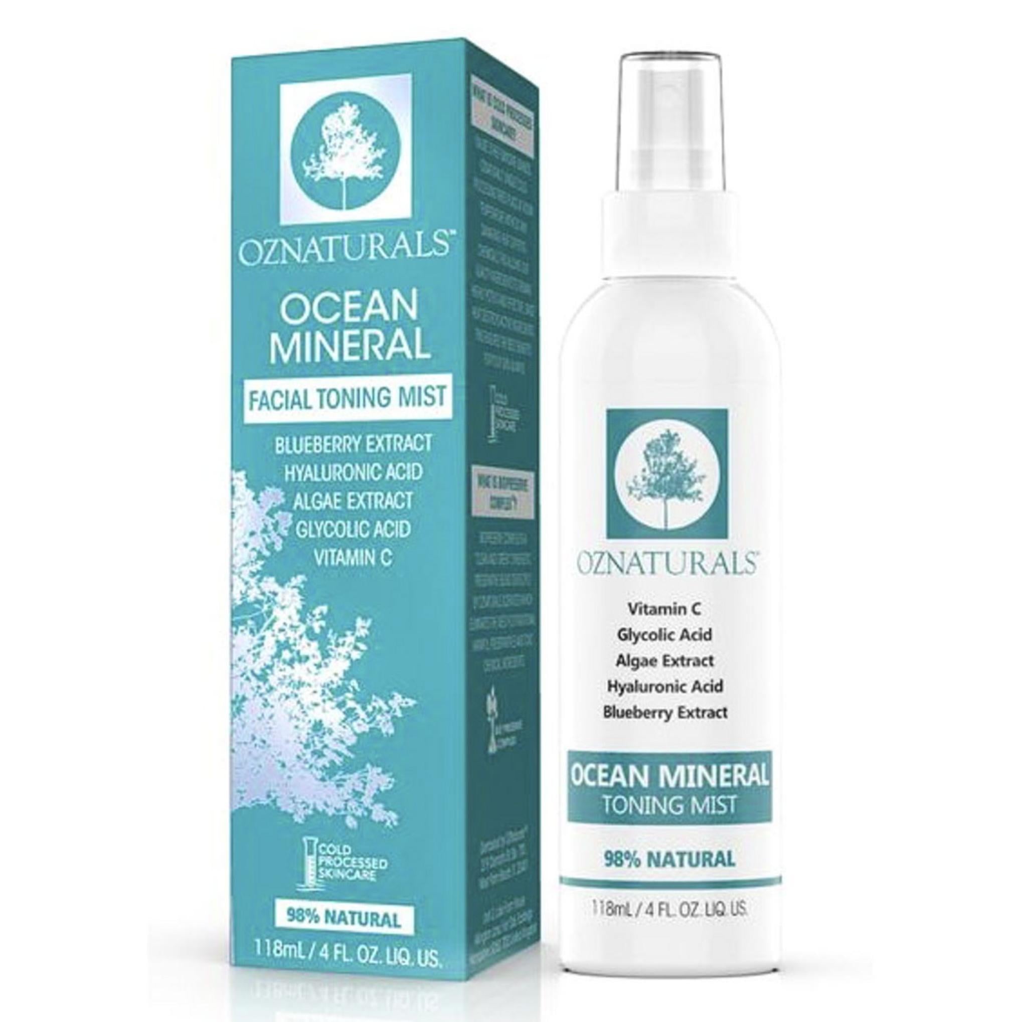 Oz Naturals Nebbia Tonificante Viso ai Minerali Oceanici