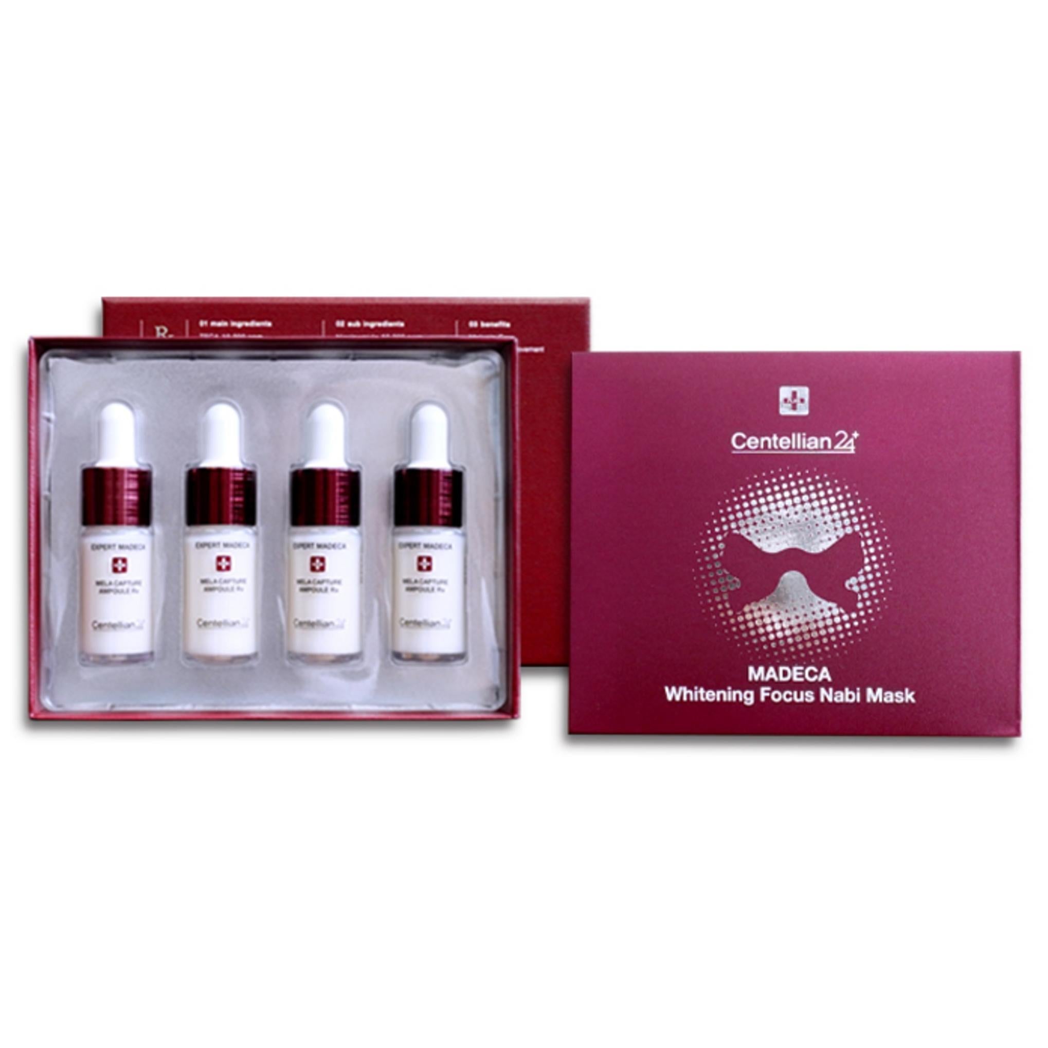 Centellian24 Expert Madeca Mela Capture Ampolla Rx 4p + Set Maschera Farfalla Focus Sbiancante 4p