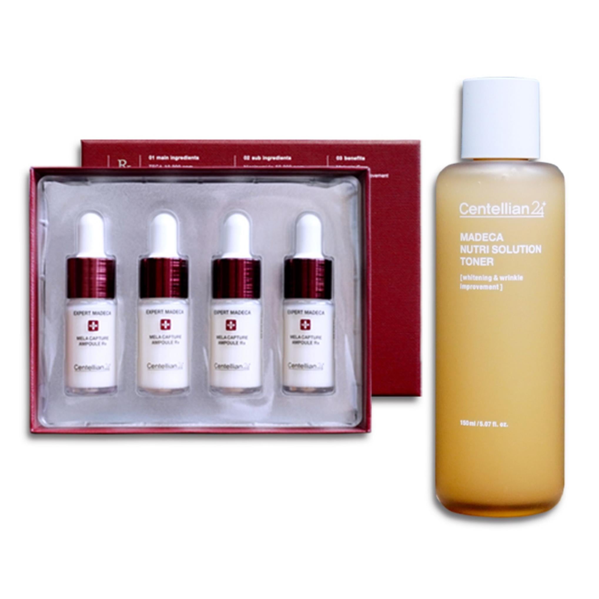 Centellian24 Expert Madeca Mela Capture Ampolla Rx 4p + Madeca Nutri Soluzione Tonico 150ml Set