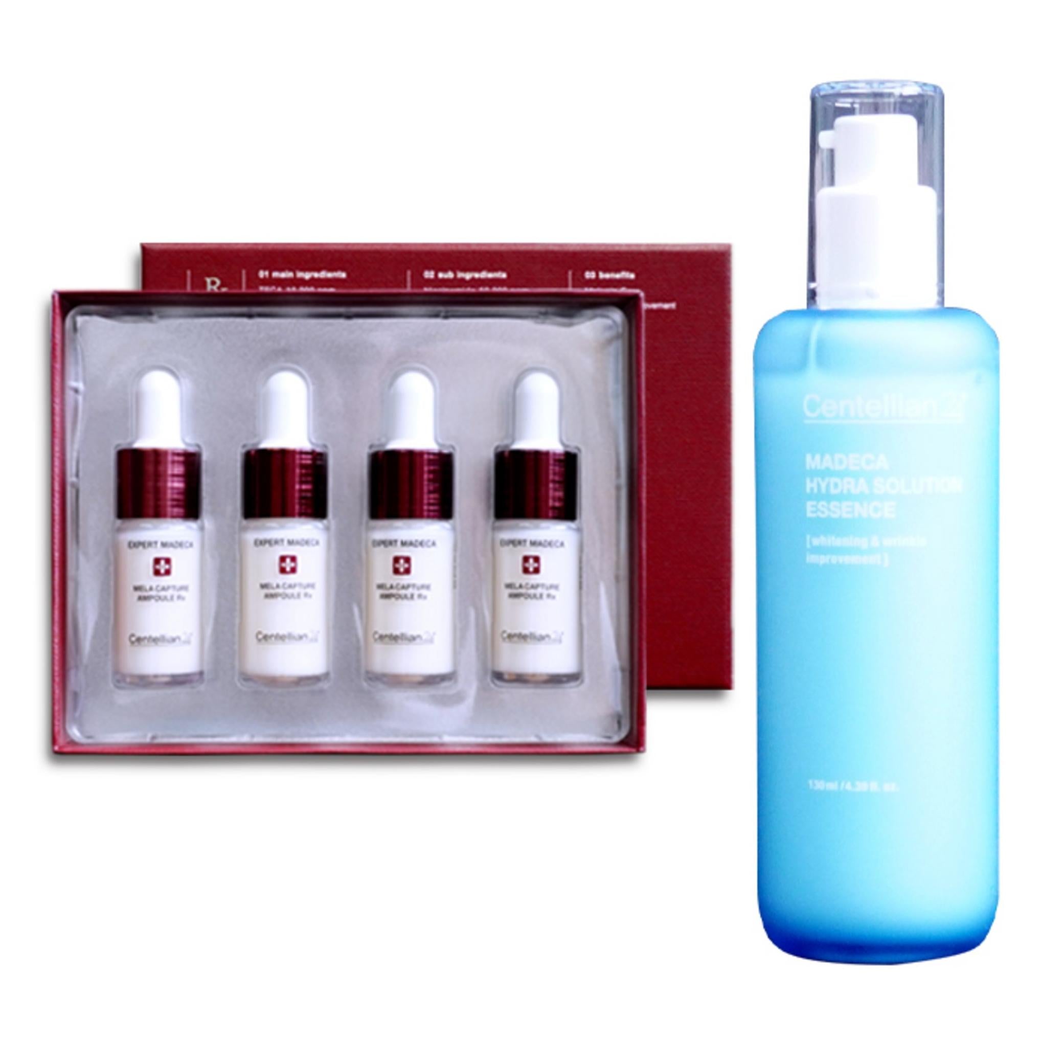 Centellian24 Expert Madeca Mela Capture Ampolla Rx 4p + Madeca Hydra Soluzione Essenza 130ml Set