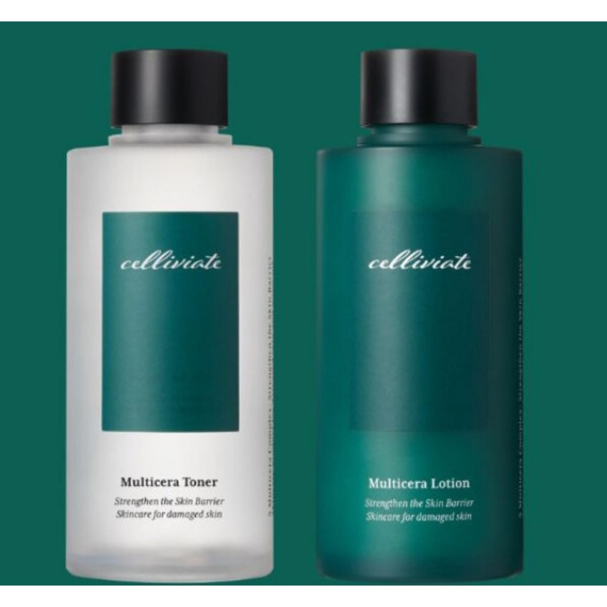 Celiviatte Set cosmetico base con ceramide complesso a 5 strati, confezione da 2