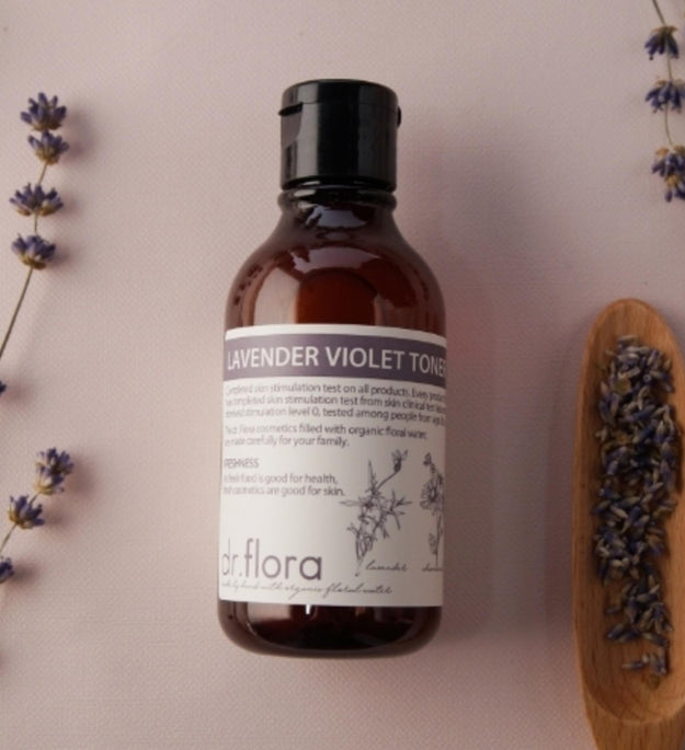 Dr. Flora Lavender Flower Water Violet Toner 100ml + Lotion 100ml Set