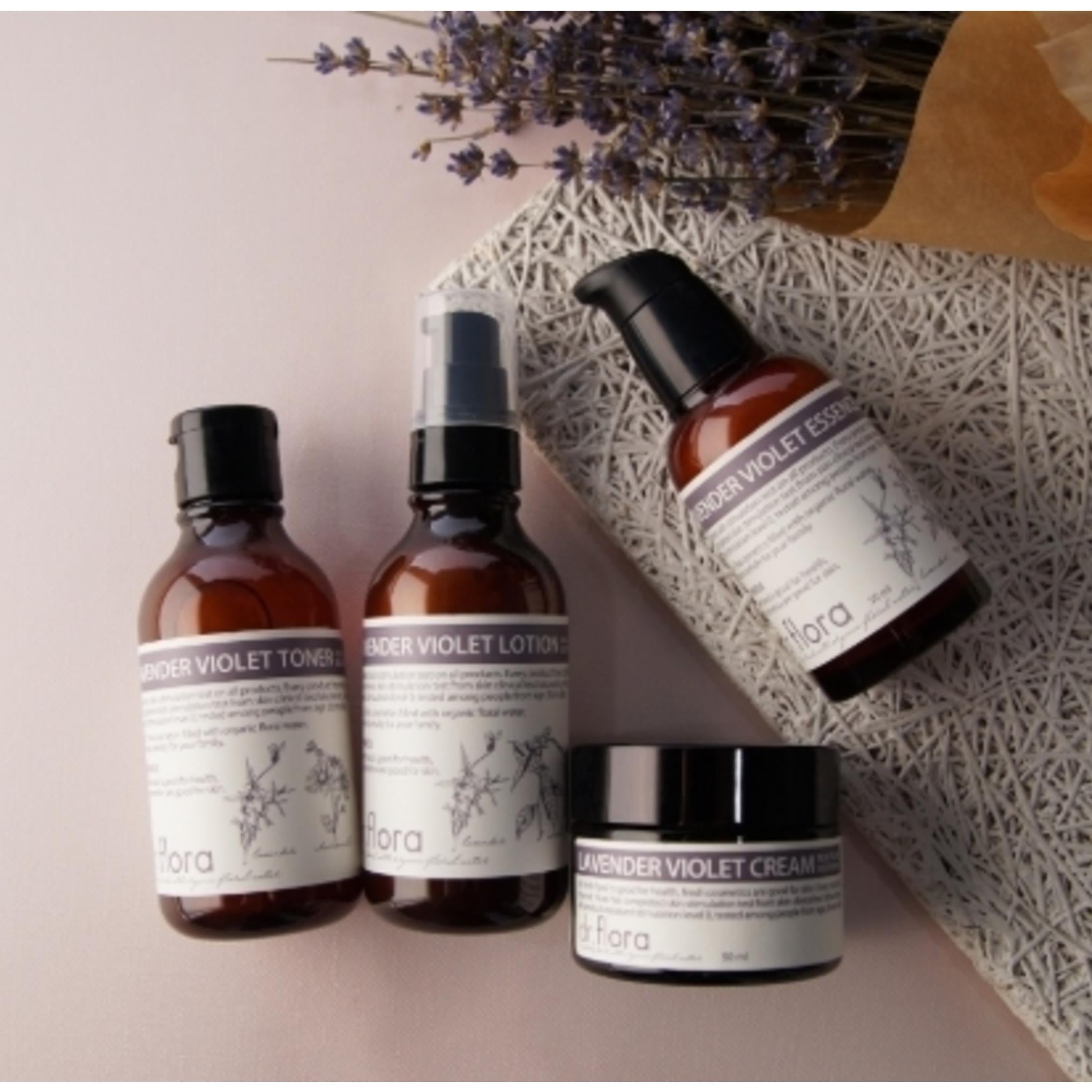 Dr. Flora Eau de Fleur de Lavande Tonique Violet 100 ml + Lotion 100 ml