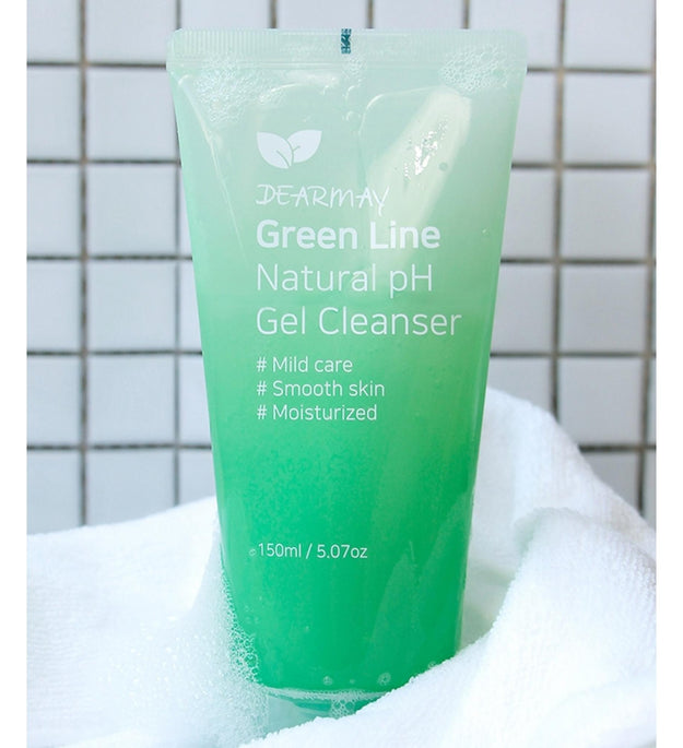 Caro May Greenline Gel de limpeza natural com pH