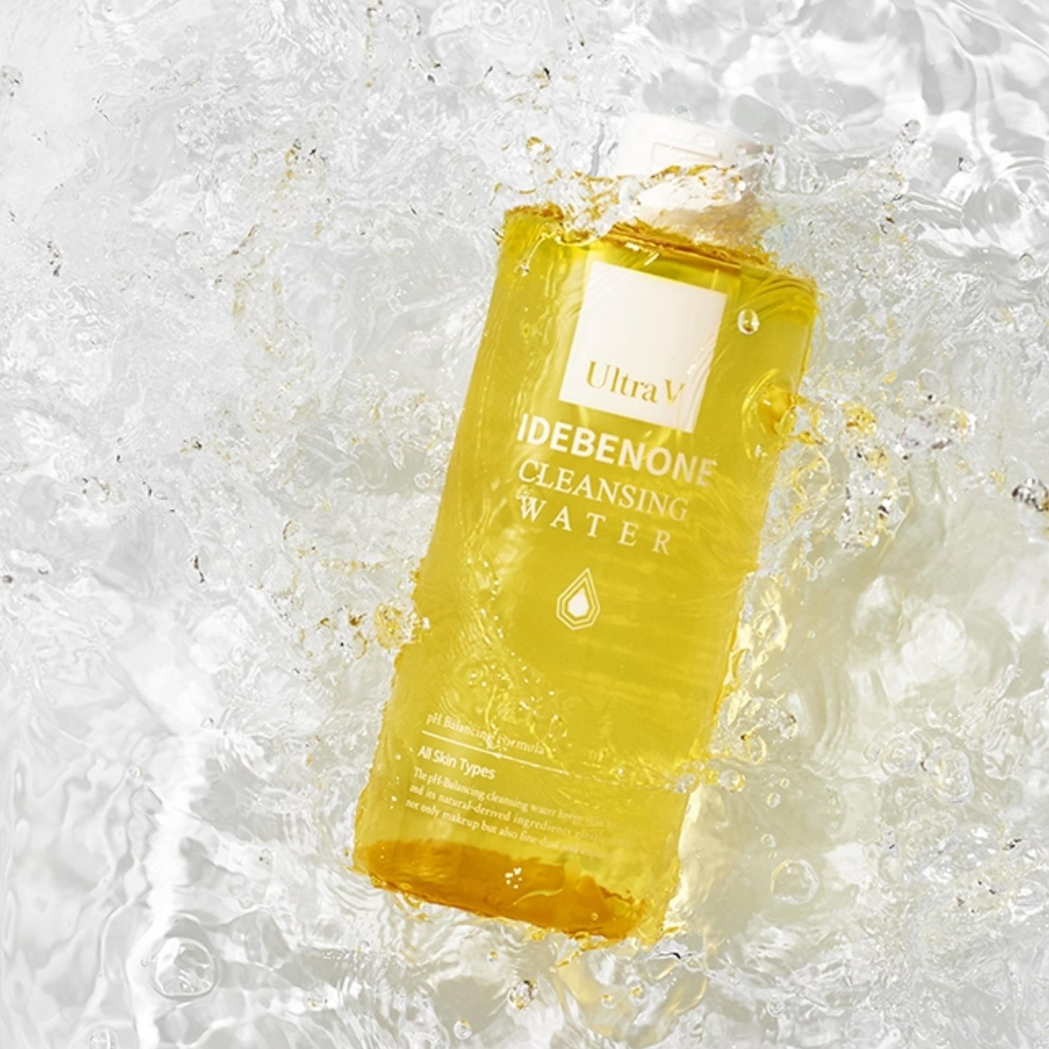 Água de Limpeza Ultra V Idebenona 300ml x 2p + Espuma de Limpeza 120ml x 2p