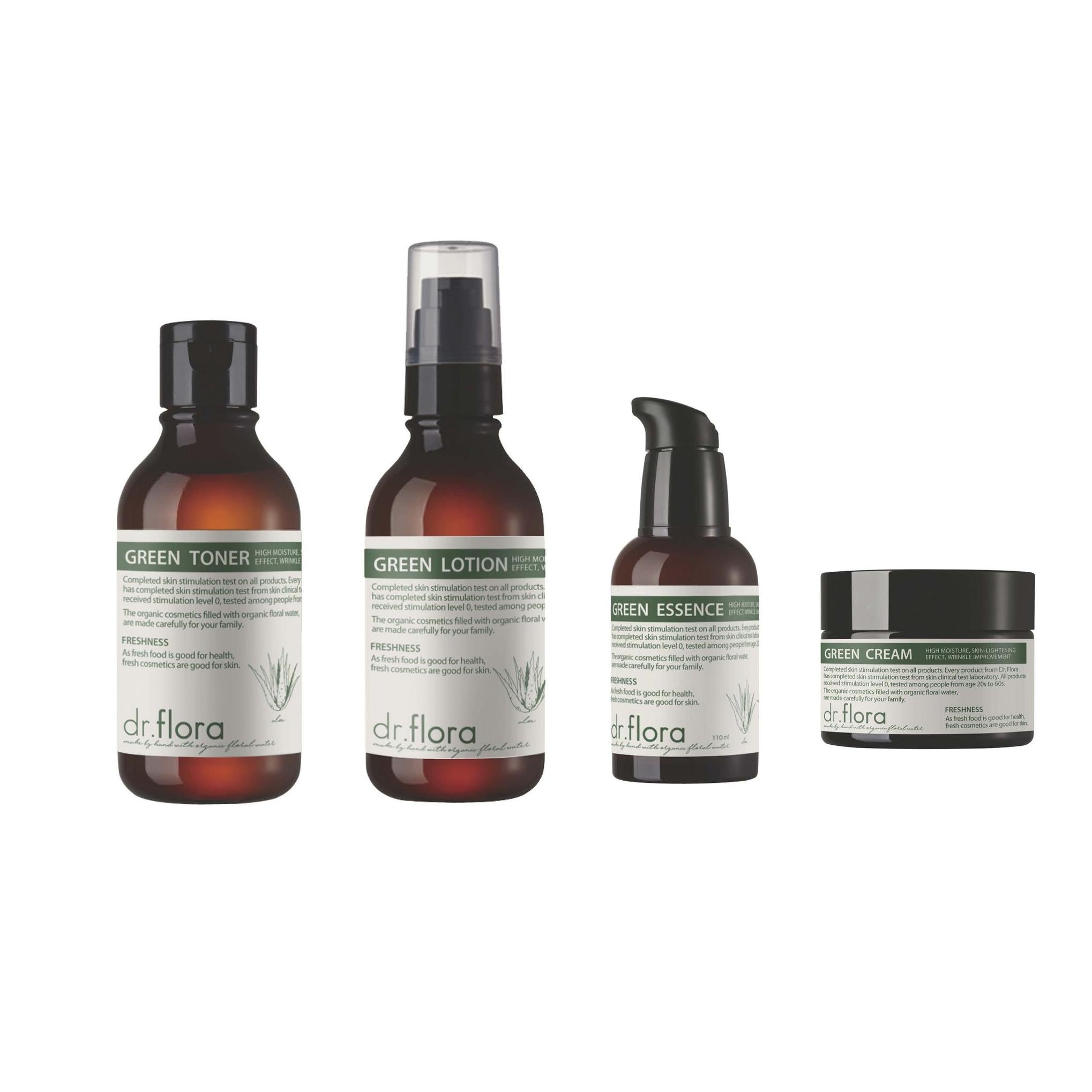 Dr. Flora Aloe Hoja Verde 4 Set