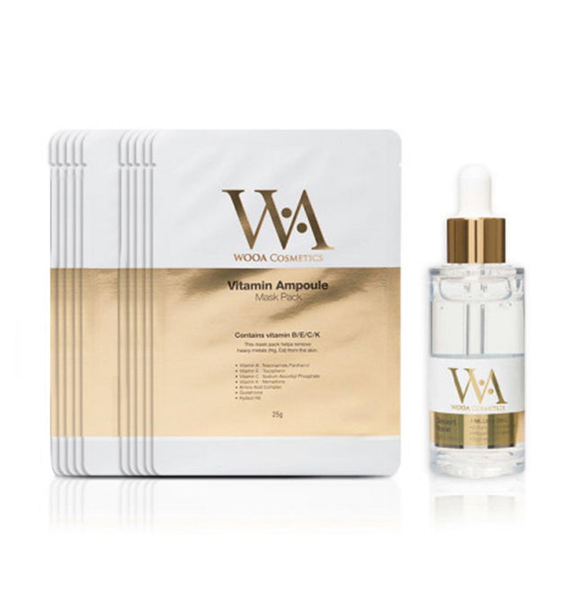 Wooa Cosmetics Essence de Cellules de Rose du Désert 30 ml + Pack Masque 10p