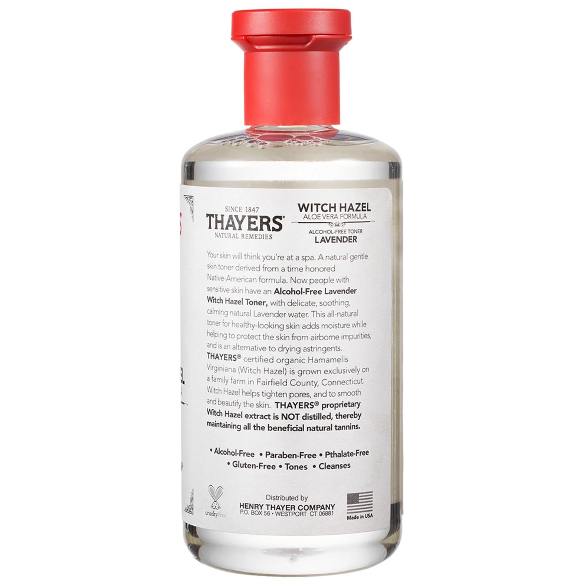 Thayers Witch Hazel Tonique sans alcool Lavande