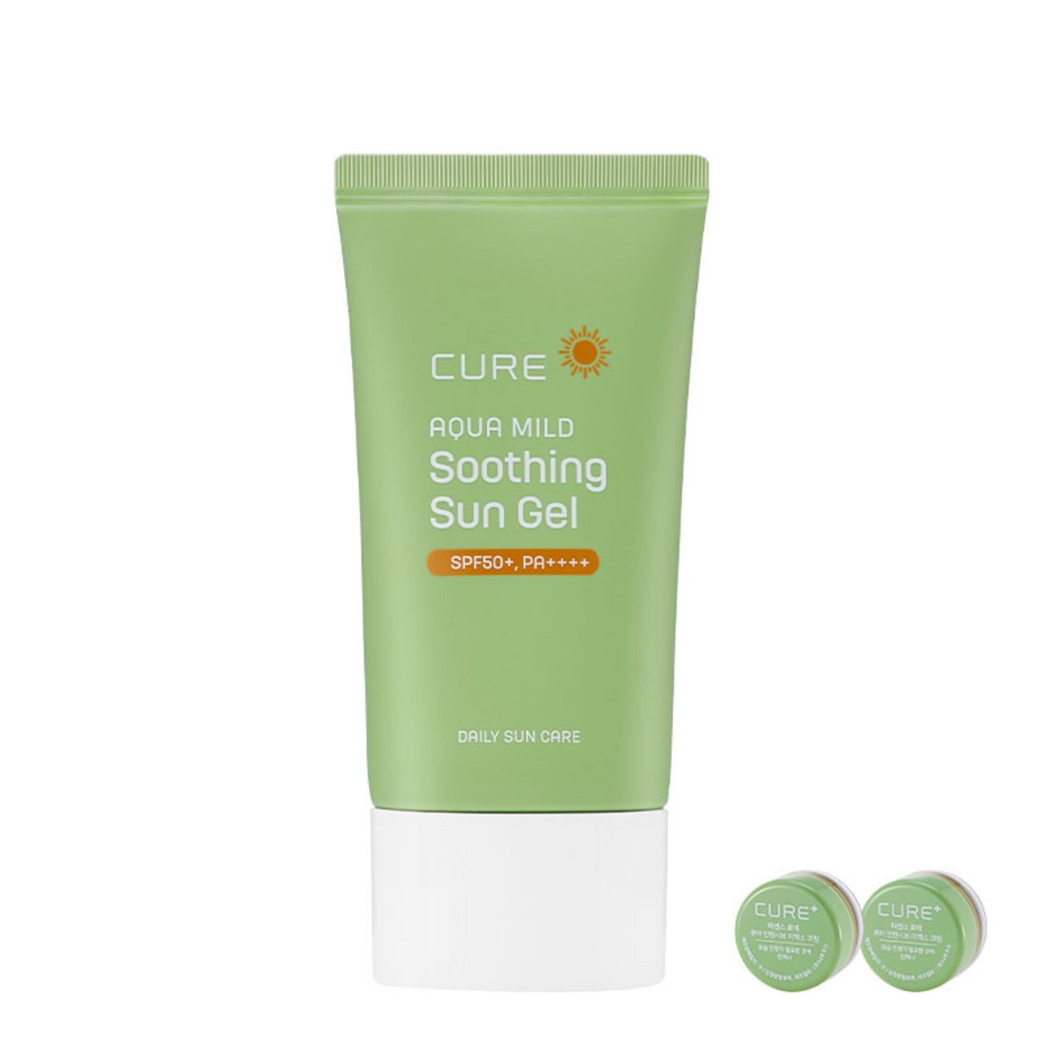 キム ジョンムン アロエ キュア アクア マイルド スージング サン ジェル 50ml + 2X クリーム 3.5g x 2p
