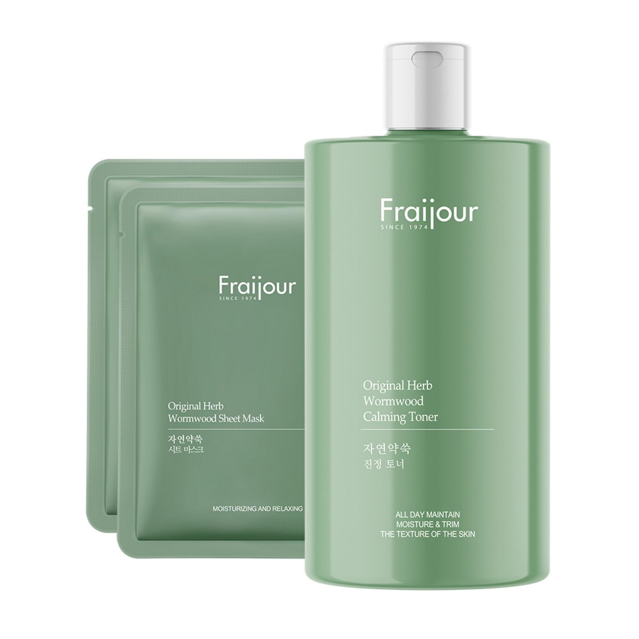 Tonico Naturale all'Artemisia Frejus 500ml FJSL001 + Maschera in Tessuto 23g FJMK001 Set da 2 pezzi