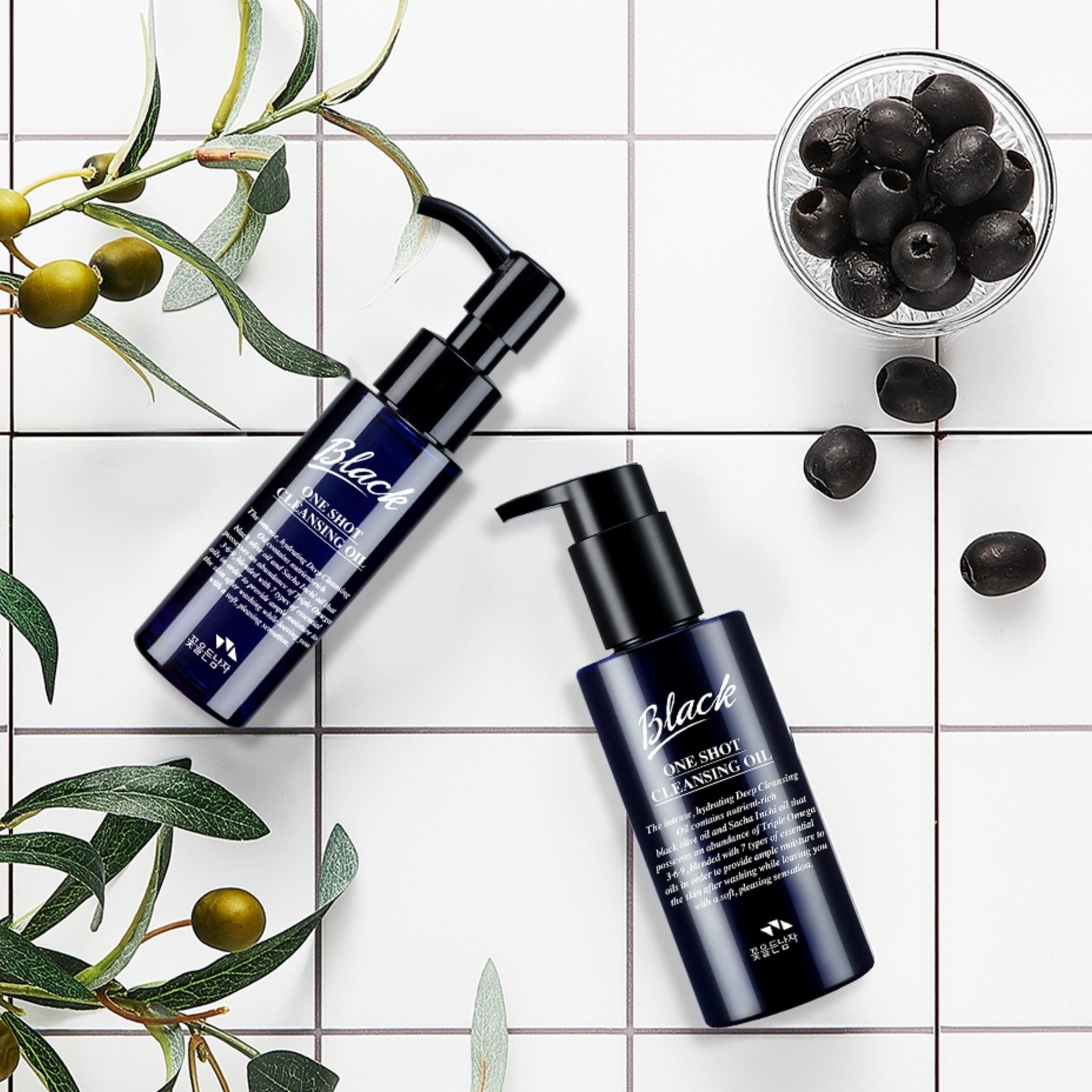 Специальный набор очищающего масла Man with Flowers Black One-Shot 150мл+45мл