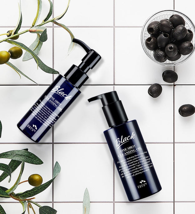 Man with Flowers Black One-Shot Cleansing Oil Special Set 150ml+45ml