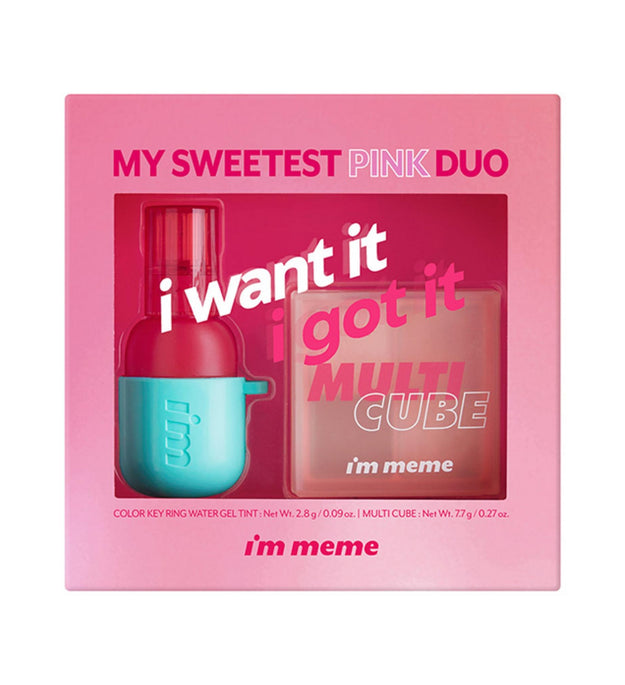 مجموعة الثنائي الأفضل للشفاه والعين من I'M MEME My Sweetest Pink Duo