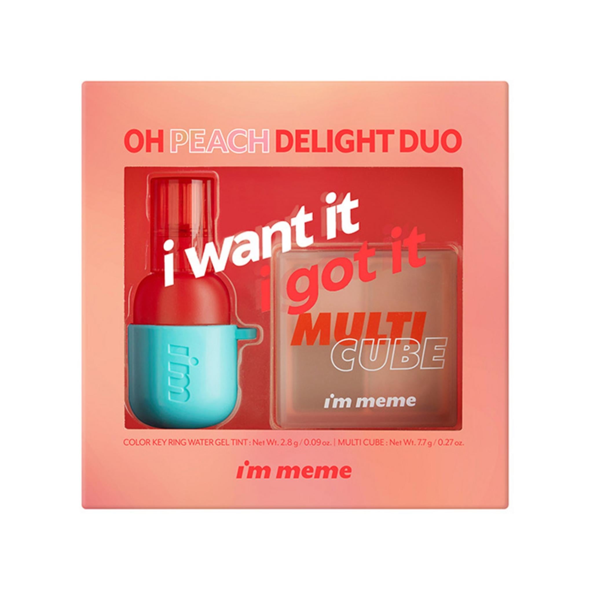 I'M MEME Best Набор для губ и глаз O Peach Delight Duo
