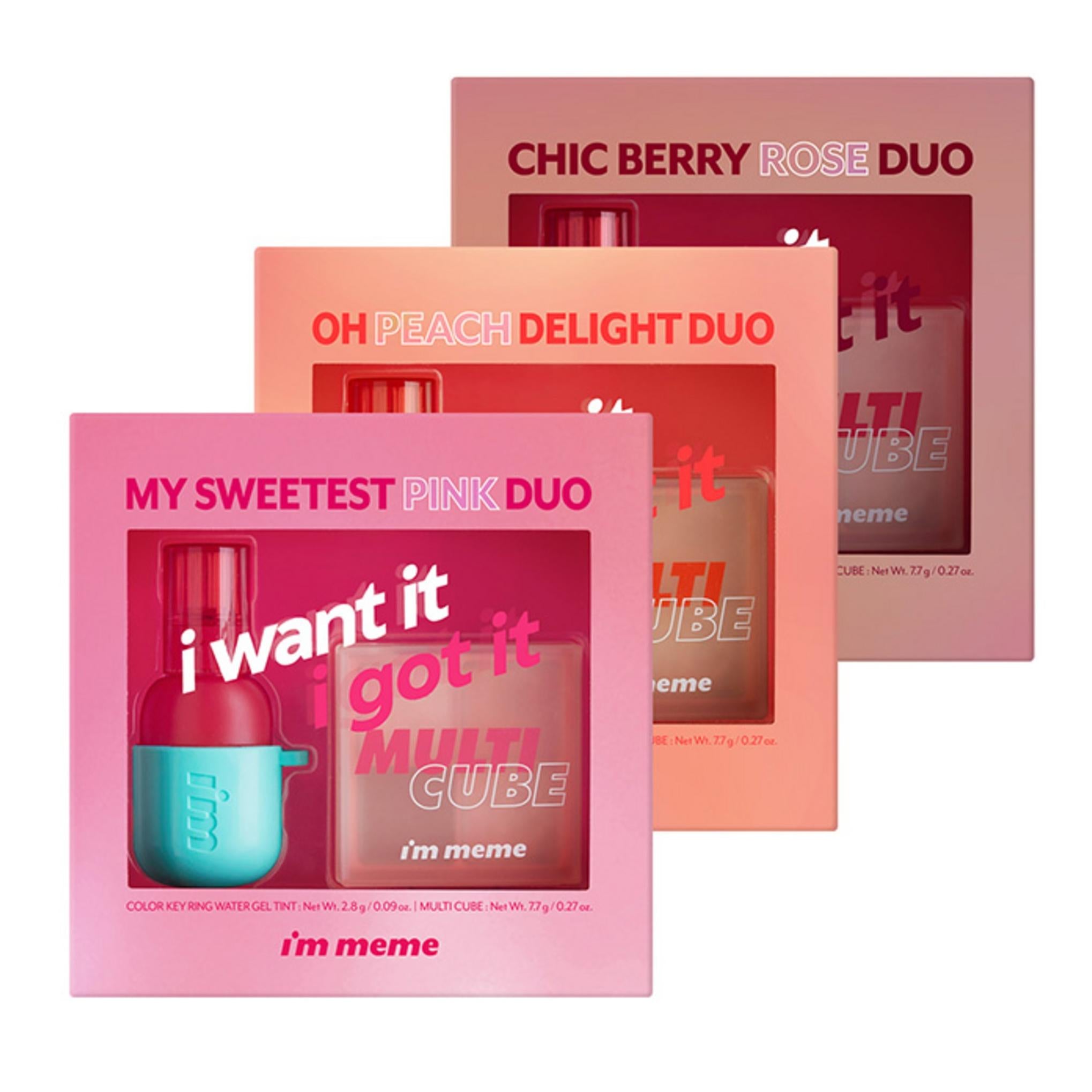 I'M MEME Best Набор для губ и глаз O Peach Delight Duo