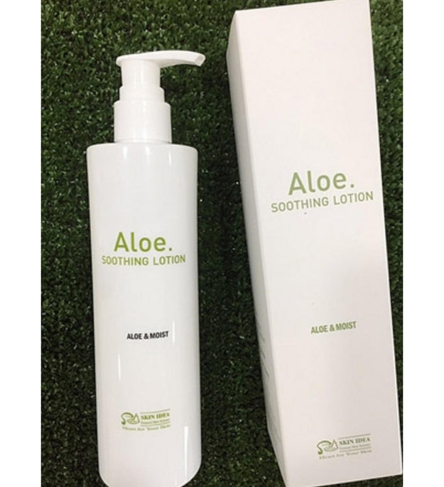 Skin Idea Aloe Skin Toner 300ml + Aloe Soothing Lotion Pump Type 300ml
