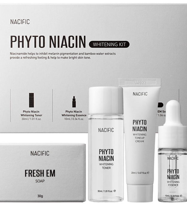 Necipic Phyto Fresh Niacin Whitening Toner 30ml + Essence 10ml + Tone-up Cream 20ml + Fresh Eep Soap 30g Set