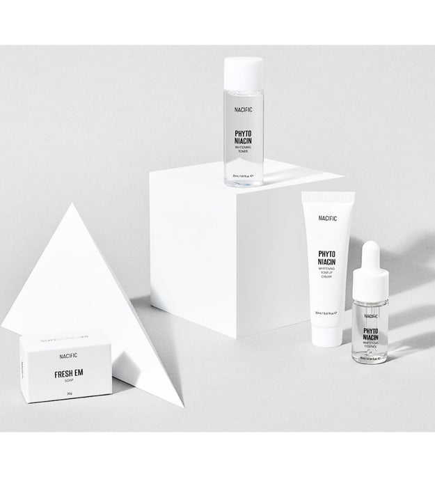 Necipic Phyto Fresh Niacin Whitening Toner 30ml + Essence 10ml + Tone-up Cream 20ml + Fresh Eep Soap 30g Set