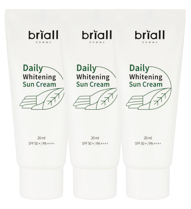 Brioll Homme Crema solar blanqueadora diaria para hombre SPF50+ PA++++