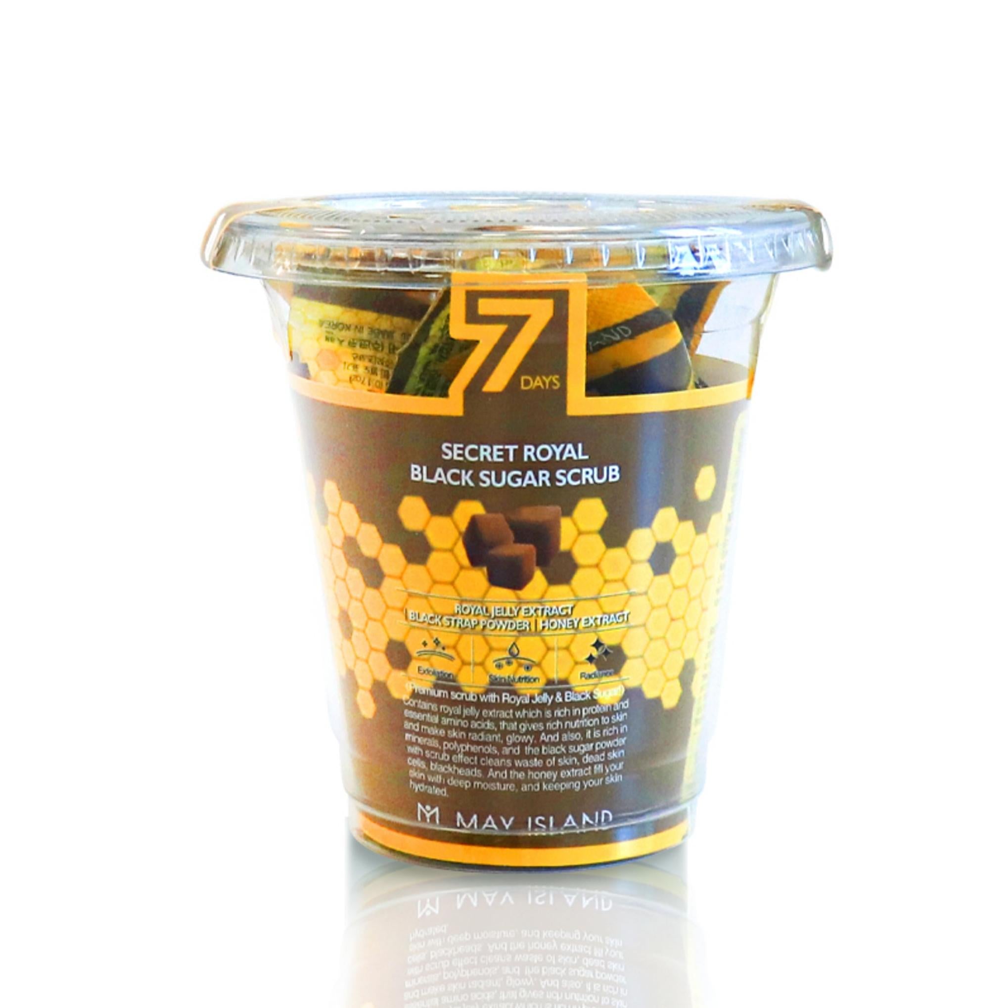 Exfoliante secreto de azúcar morena de 7 días de May Island