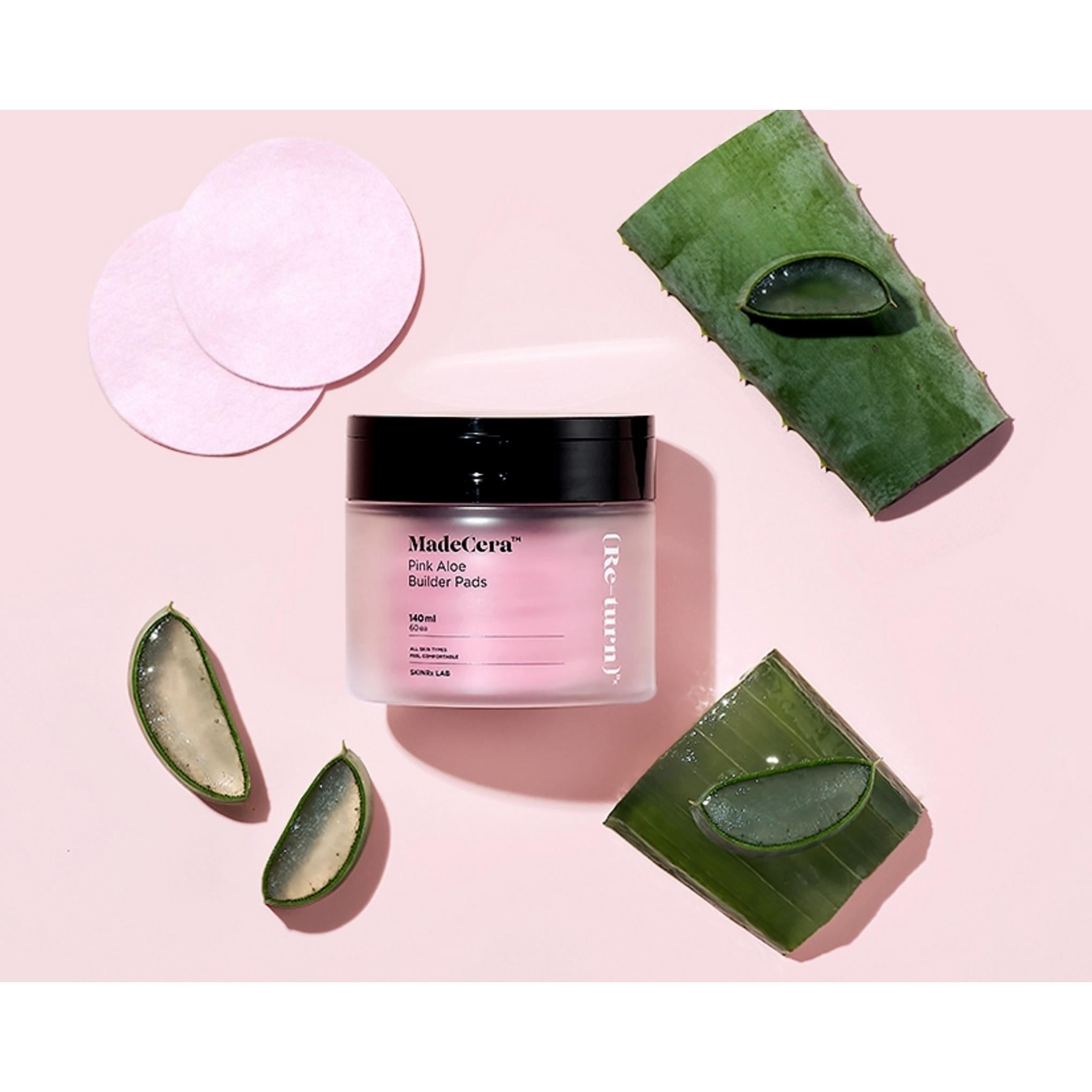 SkinRX Lab Madecera Almofadas Fortalecedoras de Aloe Rosa 60p