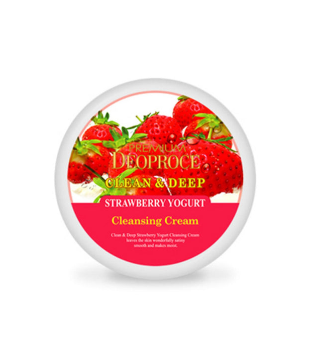 Deoproce Premium Clean and Deep Strawberry Yogurt Cleansing Cream