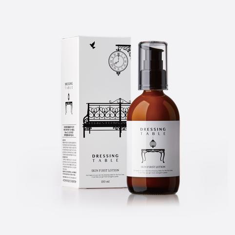 Schminktisch-Haut-First-Lotion