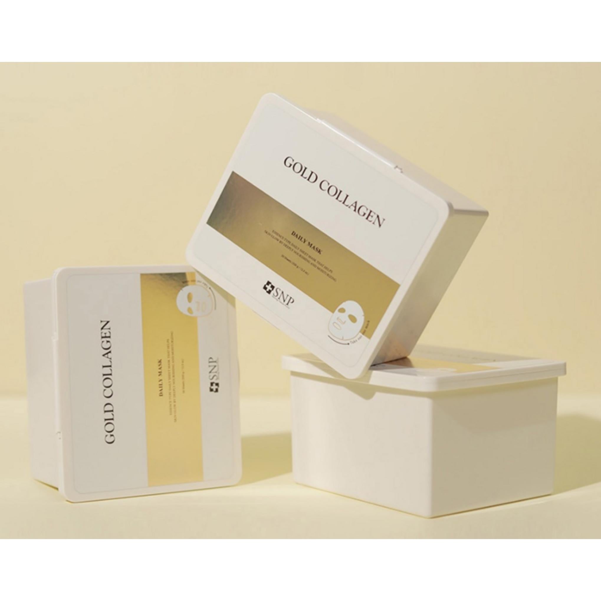 Mascarilla diaria con colágeno dorado SNP, paquete de 350 g