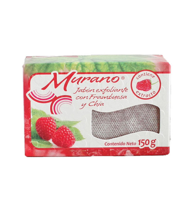 Murano face soap raspberry