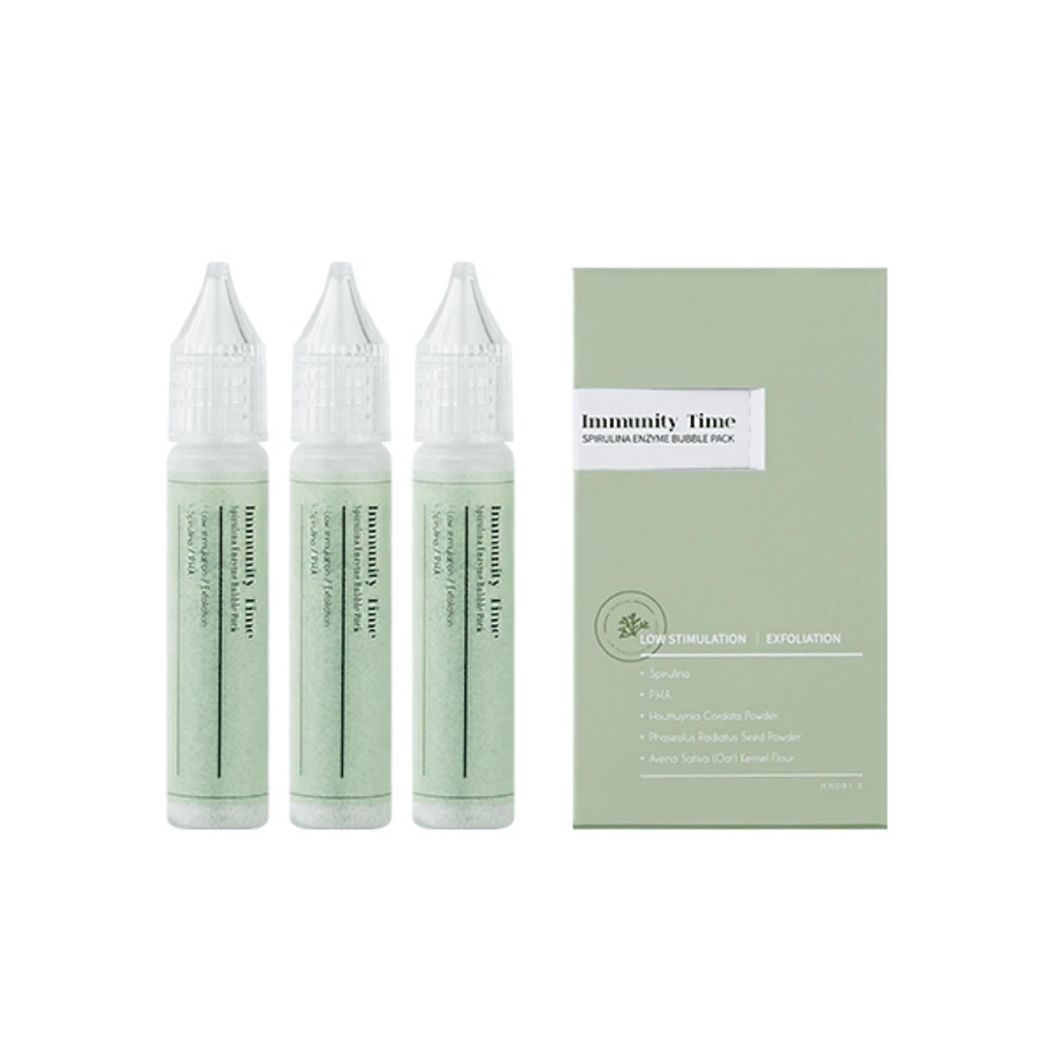 Pack à bulles enzymatique Spiruline Immunité Time